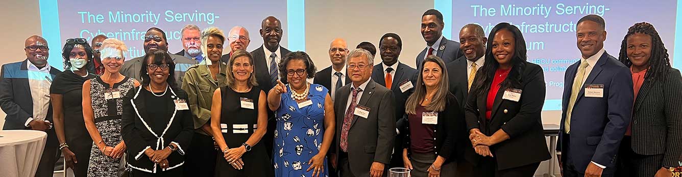 Participants pose for a recent conference.