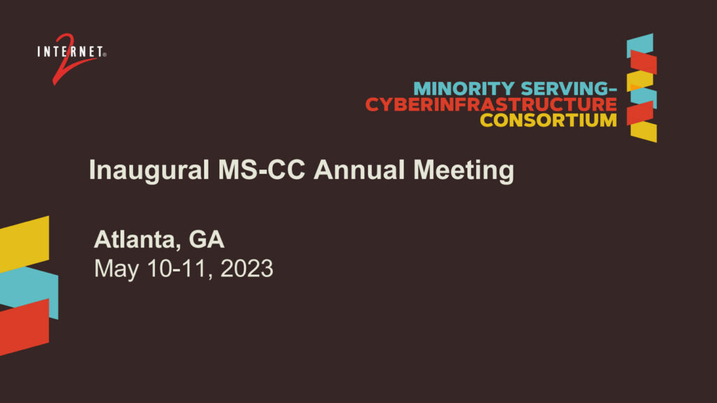 MS-CC Inaugural annual meeting first slide