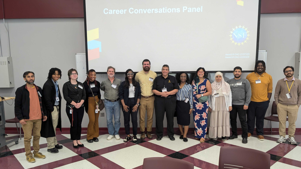 AAMU student session group photo.